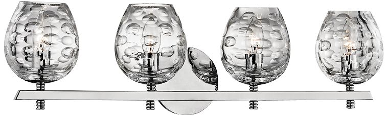 Hudson Valley Burns 26"W 4-Light Polished Nickel Bath Light