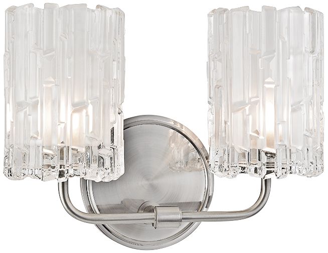 Dexter 8 1/2"H 2-Light Satin Nickel Wall Sconce
