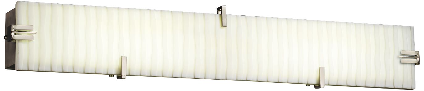 Porcelina 28 1/4"W LED Faux White Porcelain Bath Light