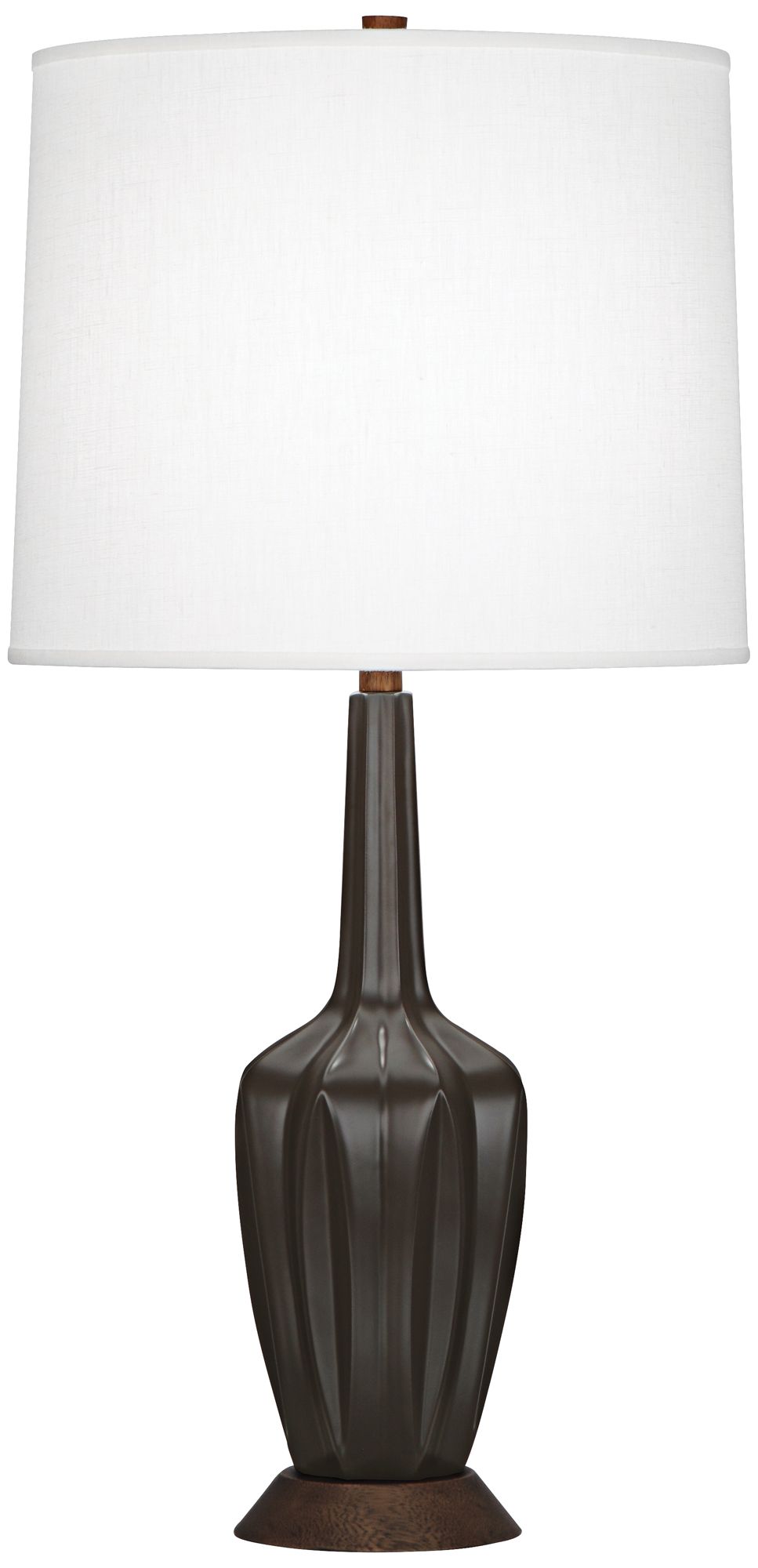 small brown table lamp