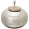 Castiel 12" High Aluminum and Wood Large Decorative Jar
