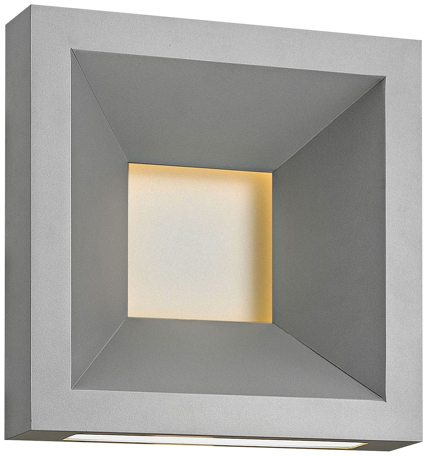 Hinkley Plaza 10" High Titanium LED Outdoor Wall Light