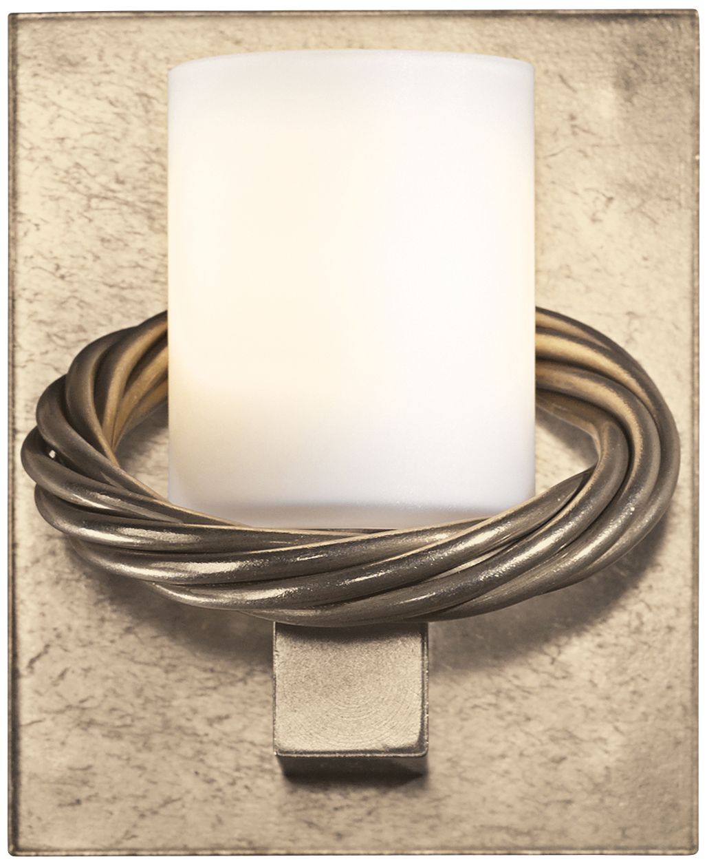 Hubbardton Forge Cavo Opal 5 1/2"H Gold Rope Wall Sconce