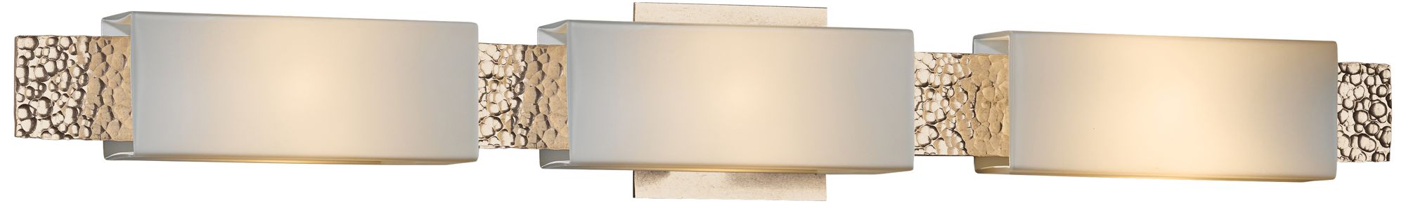 Hubbardton Forge Oceanus Opal 33 1/2"W Gold Bath Light
