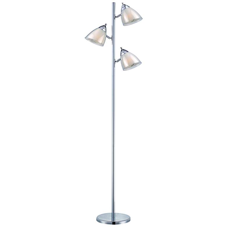 Lite Source Salika Ii White 3-Light Floor Lamp