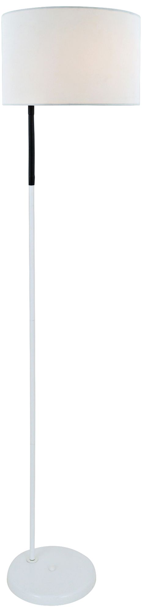 Lite Source Gillian White Metal Floor Lamp