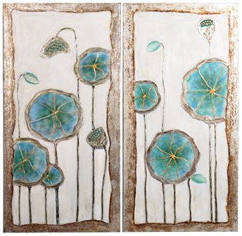 Blooming Buds 48" High Canvas Wall Art