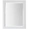 Avanity White 24" x 30" Decorative Vanity Mirror