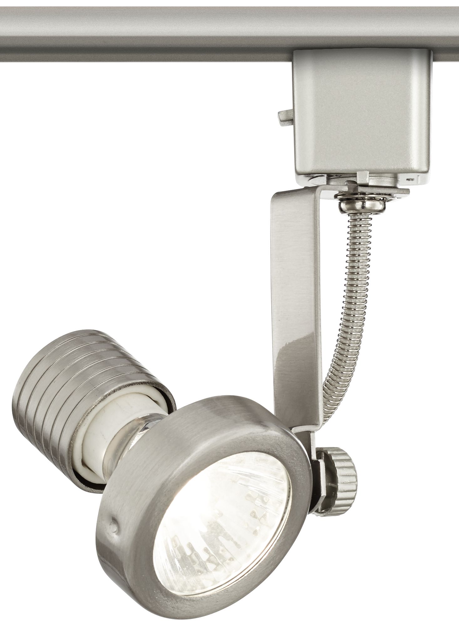 Halogen Track Head in Brushed Nickel for Lightolier Systems