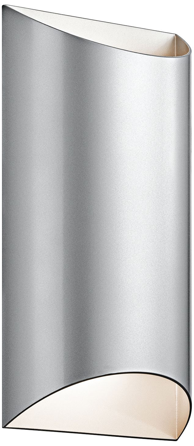 Kichler Wesley 14" High LED Platinum Outdoor Wall Light