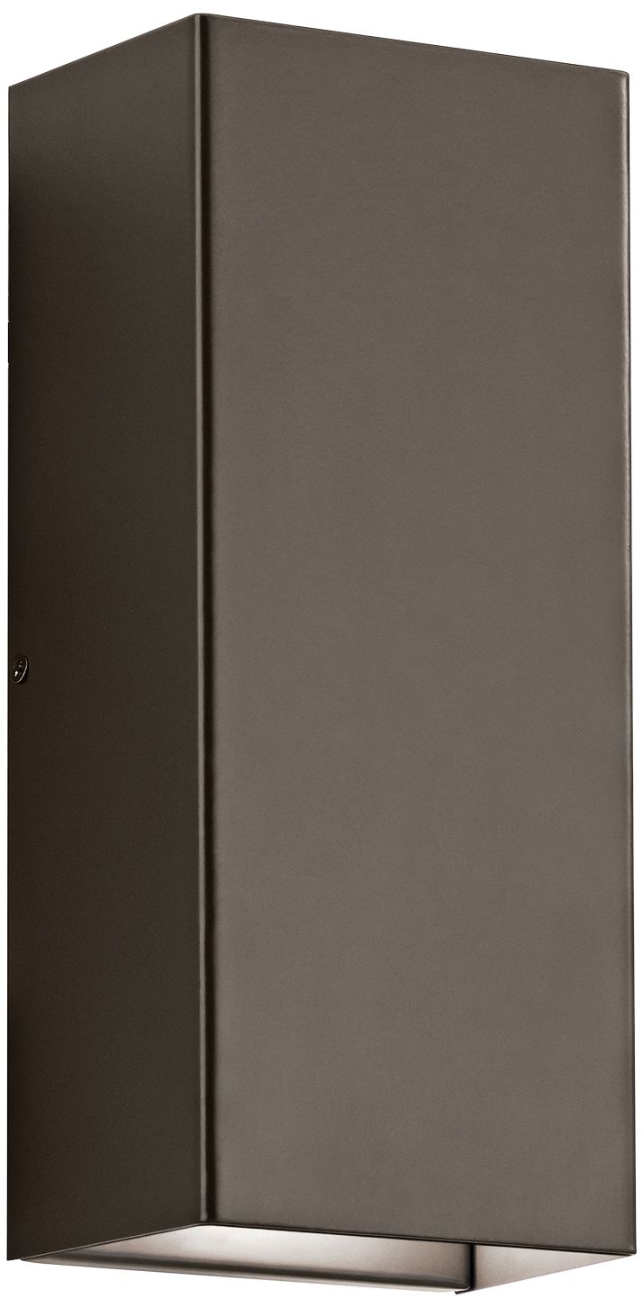 Kichler Walden 12" High Bronze Outdoor LED Wall Light