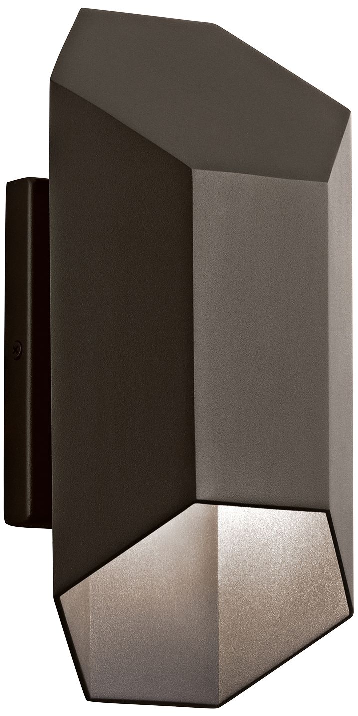 Kichler Estella 12" High Bronze LED Outdoor Wall Light