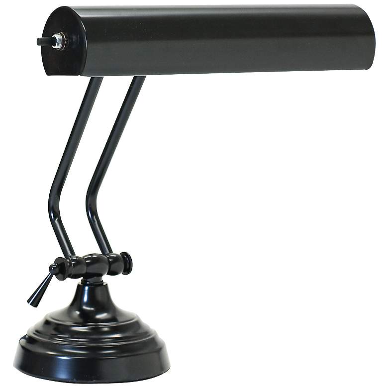 Image 2 House of Troy Advent 2-Arm Black Steel Piano Desk Lamp