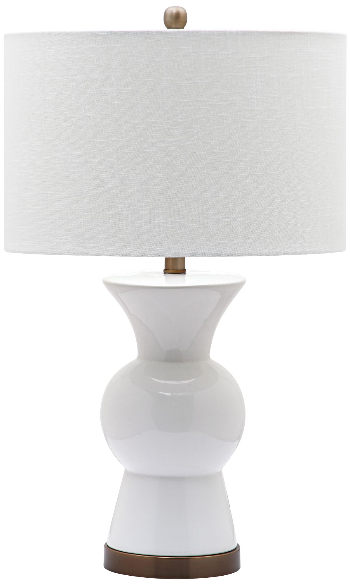 Berkeley Bright White Ceramic Table Lamp