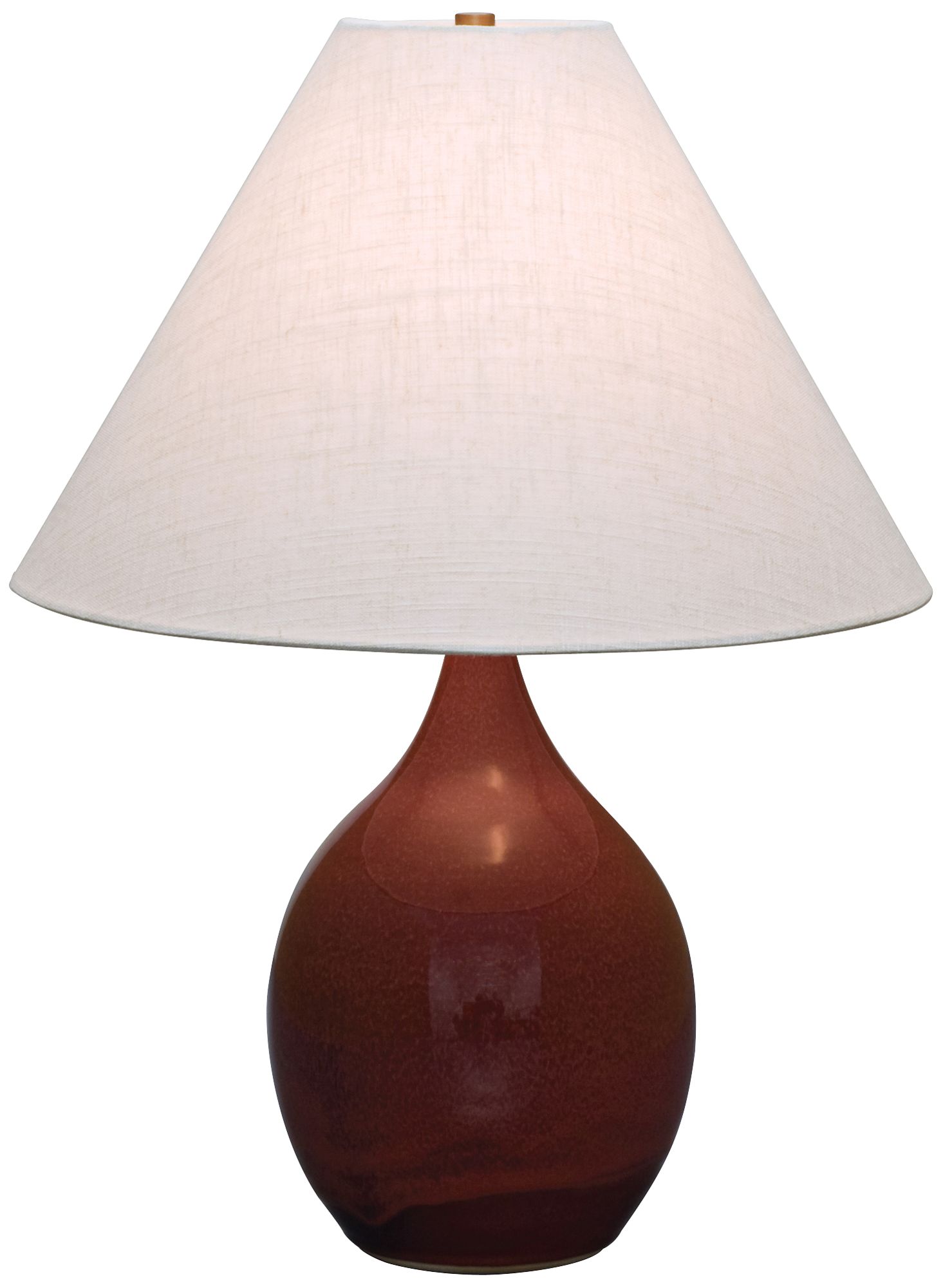 Scatchard Stoneware 22 1/2" High Copper Red Table Lamp