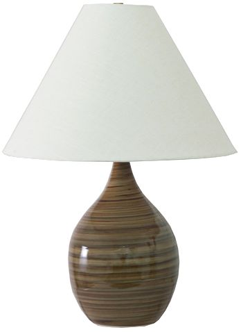 Scatchard Stoneware 22 1/2" High Tiger's Eye Table Lamp