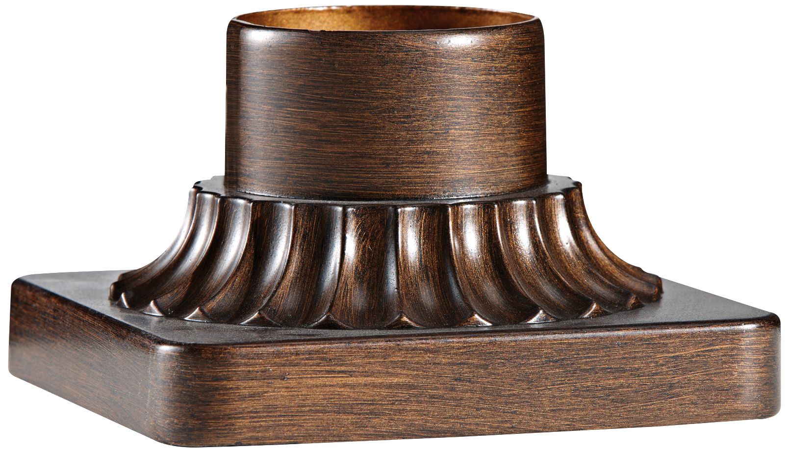 Feiss Pier-Mount Olde Bronze Outdoor Post Light Adapter