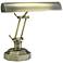 House of Troy Octagon 12 1/2"H Antique Brass Piano Desk Lamp