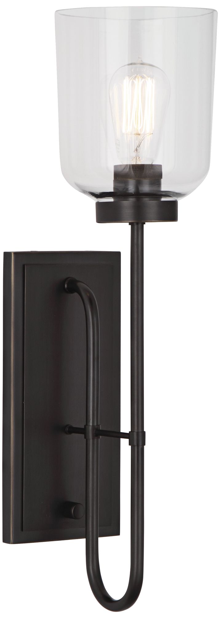 Tyrie Deep Patina Bronze Plug-In Wall Lamp