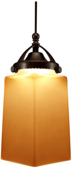 WAC Huntington 3 1/4" Wide LED Amber Glass Mini Pendant