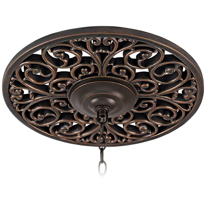 French Scroll 16 Wide Bronze Ceiling Medallion