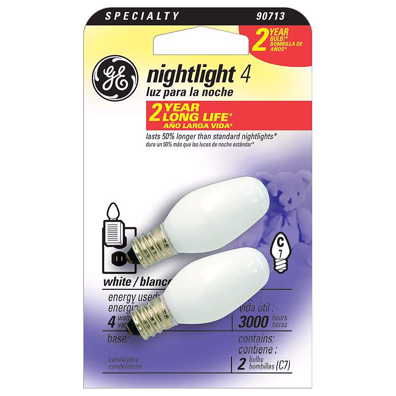 GE 2-Pack Night Light Bulbs