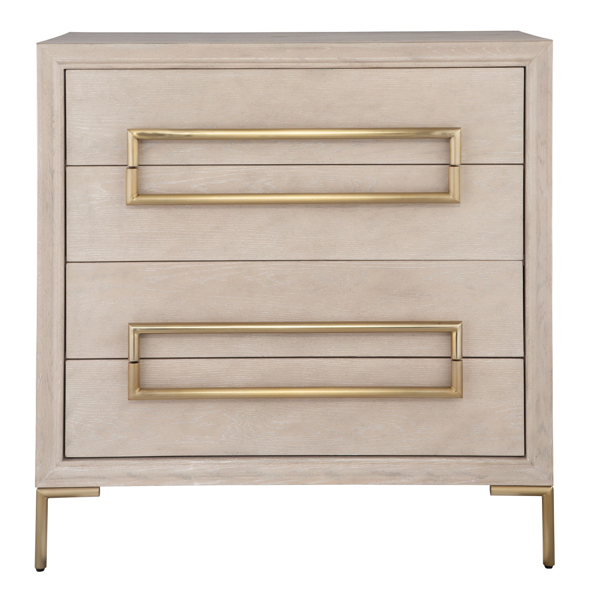 Uttermost Alessia 34" Wide Light Oak 4-Drawer Accent Chest