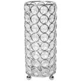 Elegant Designs Elipse 7 3/4&quot; High Chrome Decorative Vase