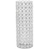 Elegant Designs Elipse 11 1/4&quot; High Chrome Decorative Vase