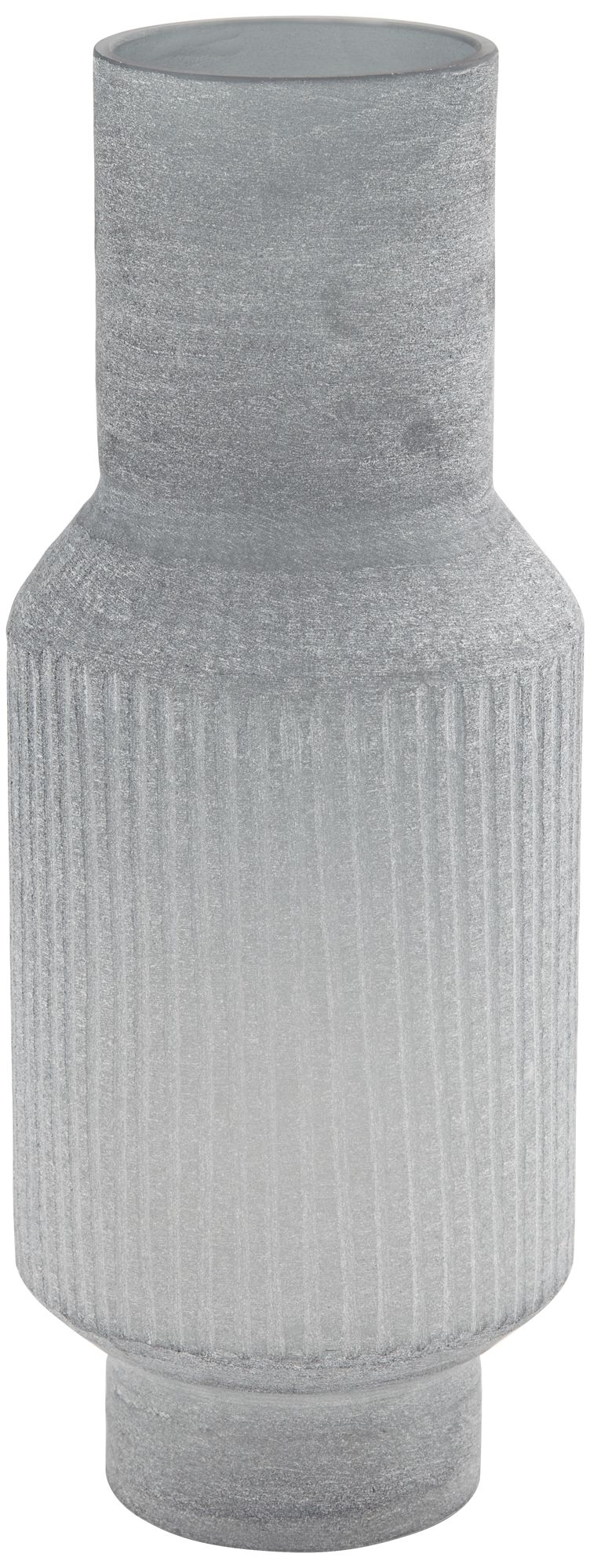 Lexia 14 1/2" High Matte Gray Ceramic Decorative Vase