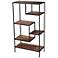 Mathry 31 1/2" Wide Natural and Gray 5-Shelf Etagere