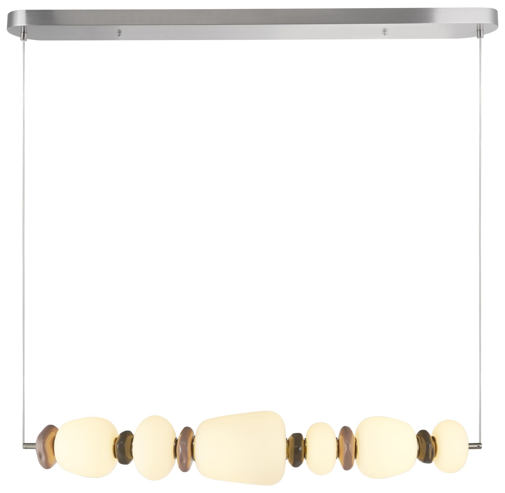 Artcraft Strata 40.5" Wide Satin Nickel Pendant