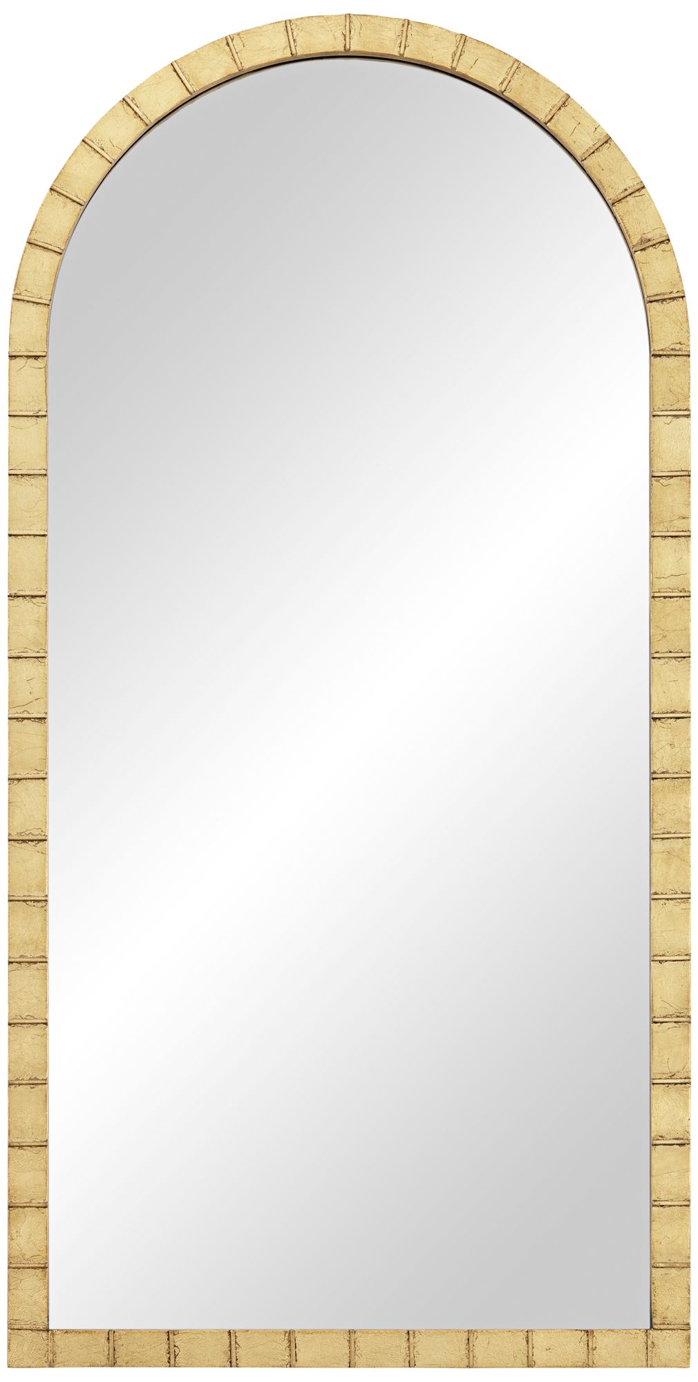 Uttermost Portina Matte Gold 24" x 48" Arched Wall Mirror