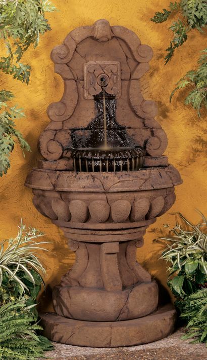 Europa Murabella Scroll 66" Outdoor Wall Fountain