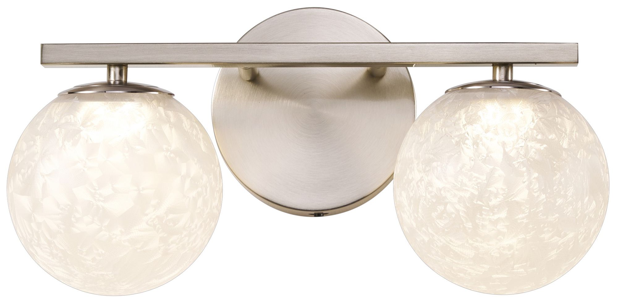 Artcraft Forma 7" High 2-light Brushed Nickel Wall Sconce