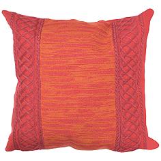 Visions II Celtic Stripe Saffron 20" Square Throw Pillow