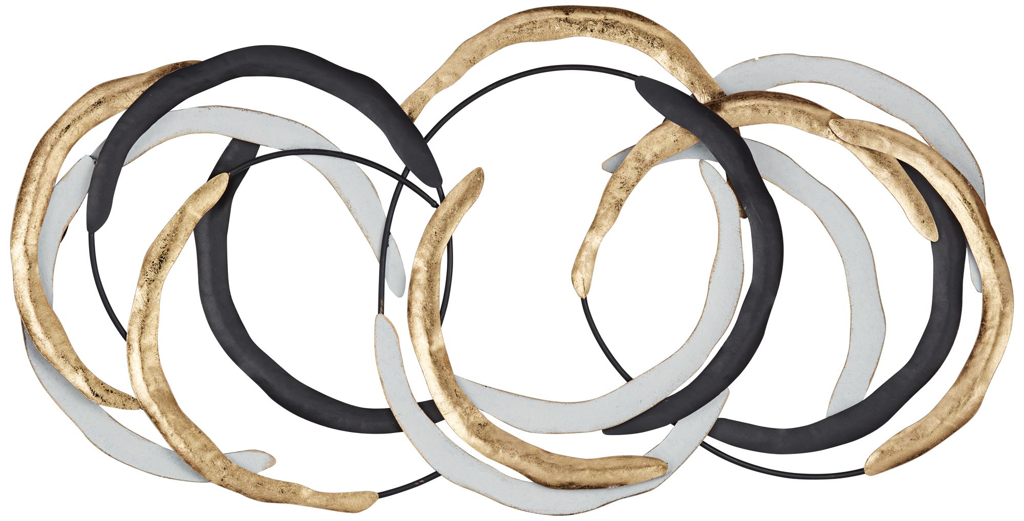 Manhattan 38 1/2" Wide Multi-Color Fan Metal Wall Art