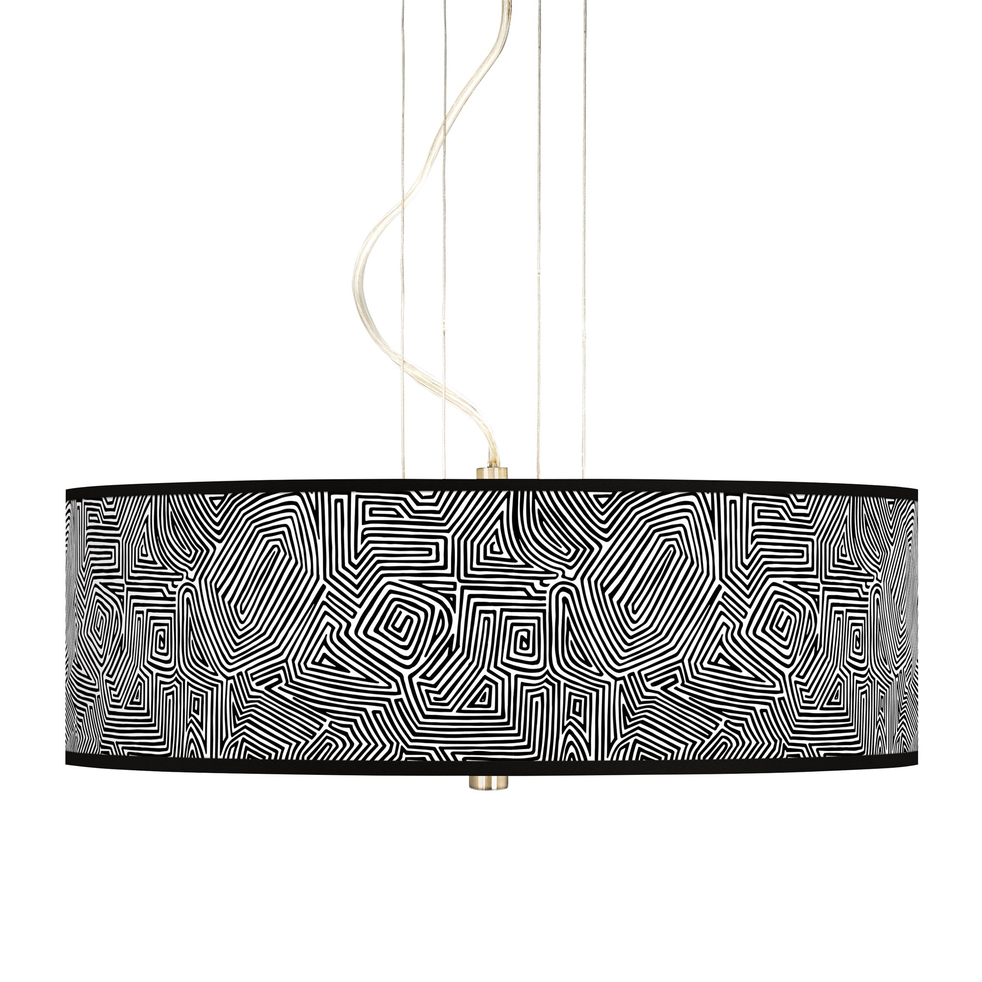 Geometric Maze 20" Wide 3-Light Pendant Chandelier