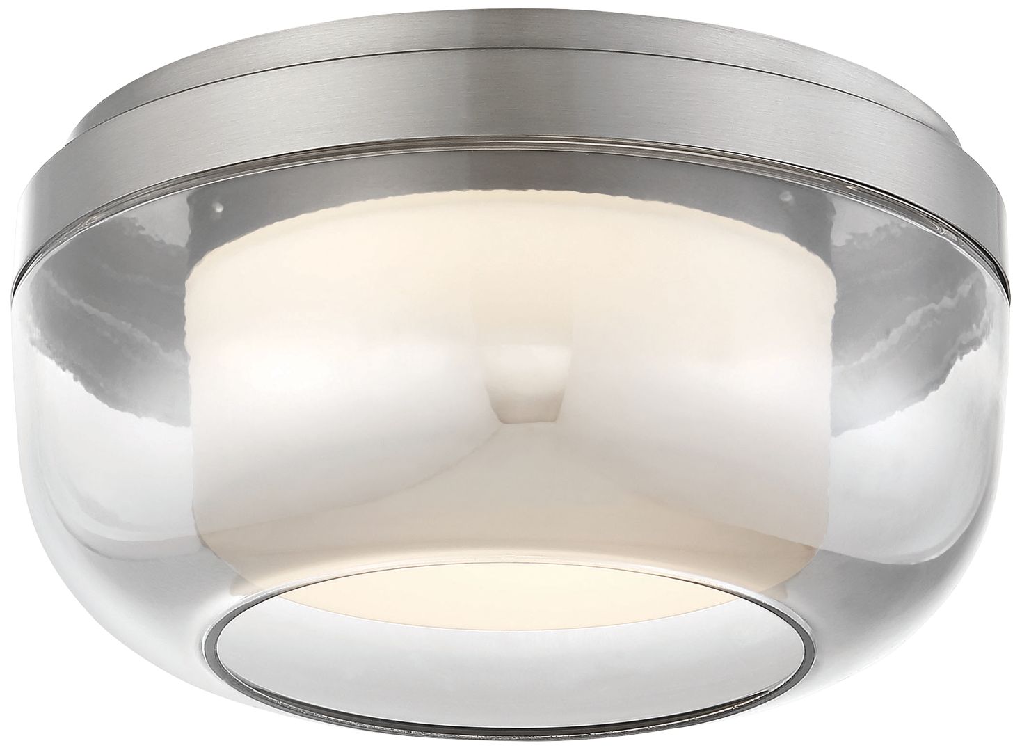 First Encounter 10" Wide Brushed Nickel LED Ceiling Light 91G78