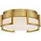 George Kovacs Bezel Set 10" Wide Honey Gold LED Ceiling Light