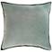 Surya Cotton Velvet Sea Foam 18" Square Decorative Pillow