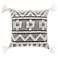 Surya Faroe Black and Ivory 18" Square Decorative Pillow