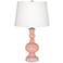 Rustique Warm Coral Apothecary Table Lamp