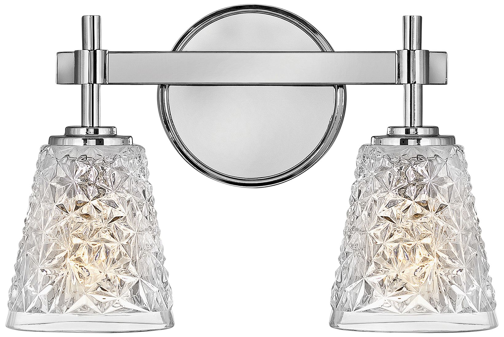 Hinkley Amabelle 9 1/2" High Chrome 2-Light Wall Sconce