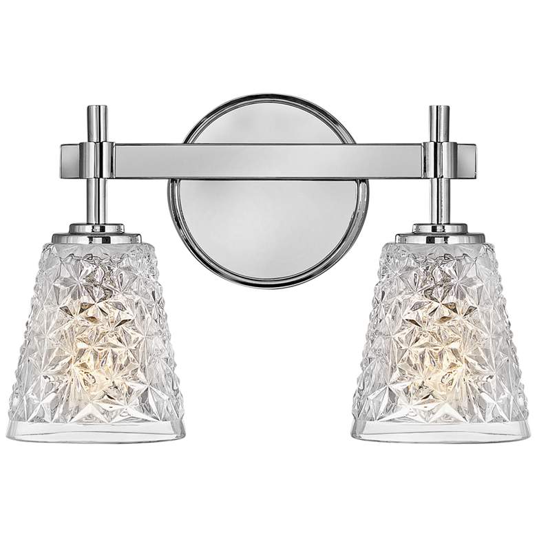 Hinkley Amabelle 9 1/2&quot; High Chrome 2-Light Wall Sconce
