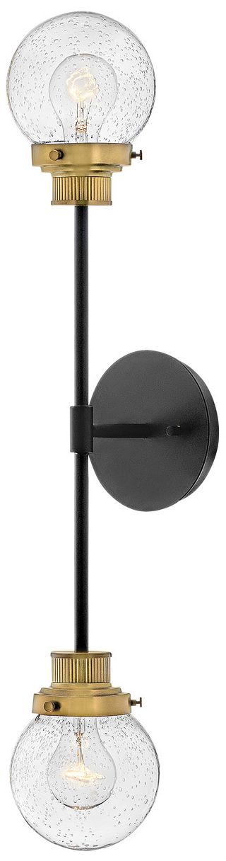 Hinkley Poppy 28" High Black 2-Light Wall Sconce