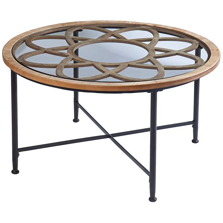 Melvoir Glass-Top Cocktail Table