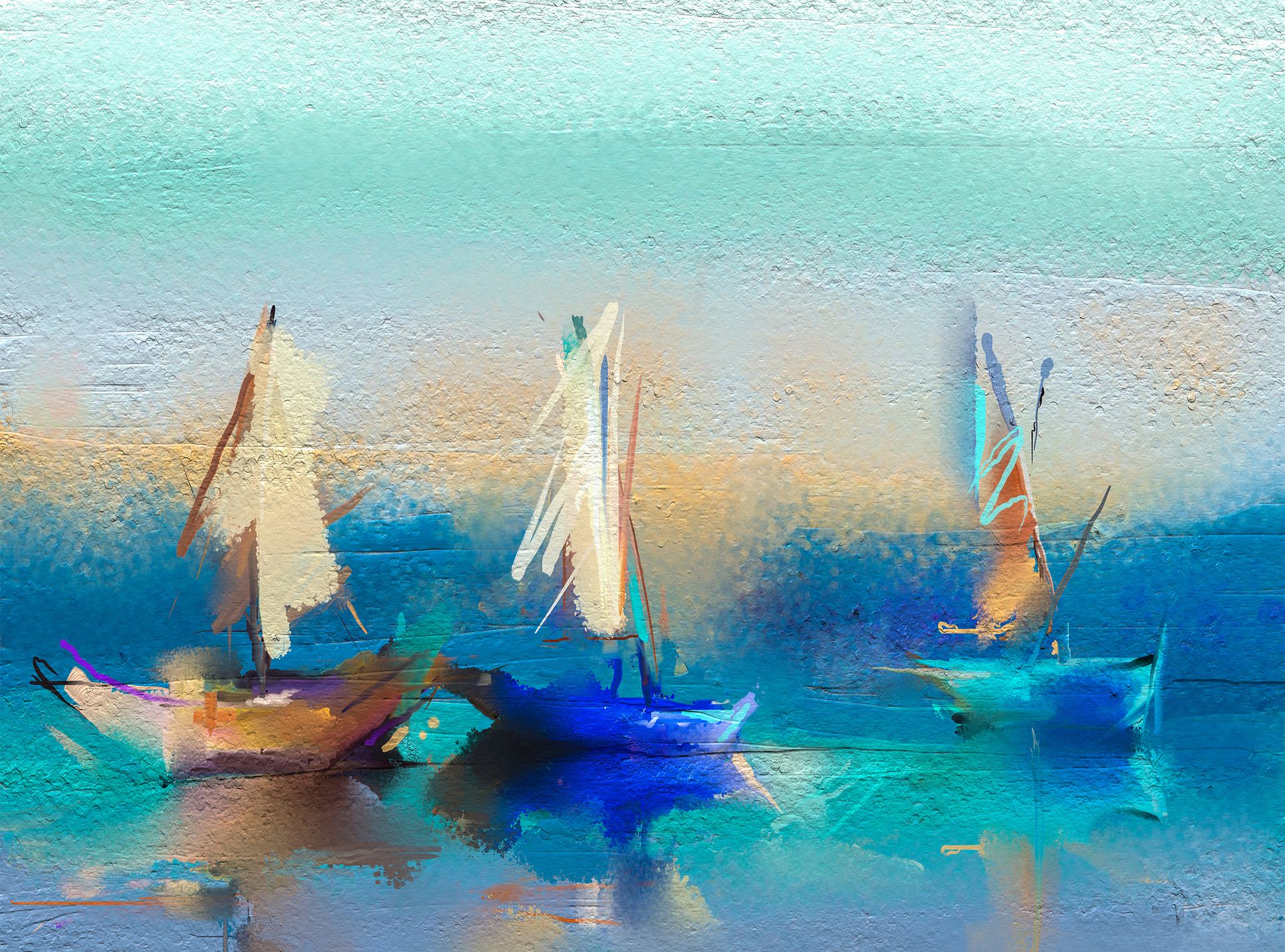 Cerulean Sea 40" Wide All-Weather Outdoor Canvas Wall Art