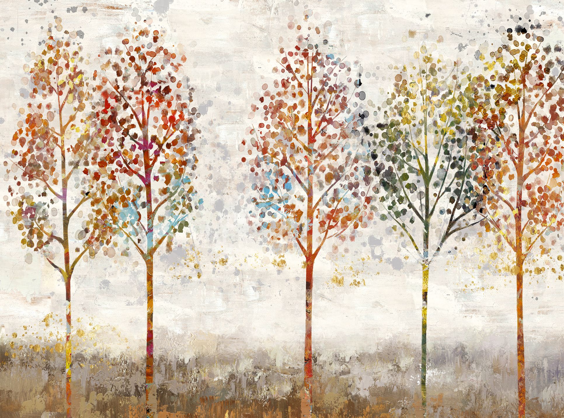 Young Forest 40" Wide AllWeather Outdoor Canvas Wall Art 91W53