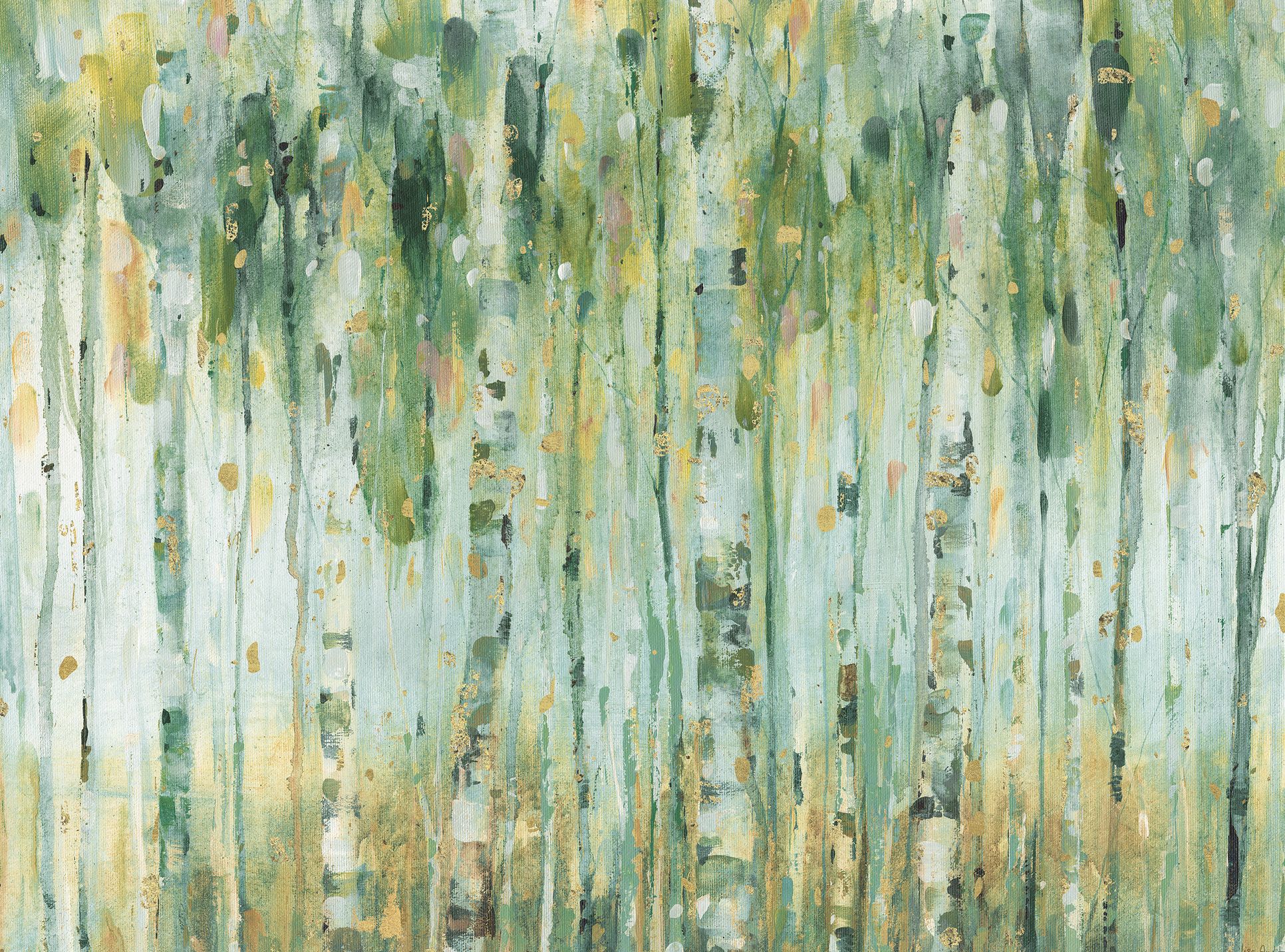 Forest In Sage 40" Wide AllWeather Outdoor Canvas Wall Art 91W75